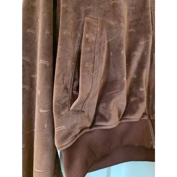 Nike Women's Sportswear Air Velour Jacket, Bronze M - Picture 3 of 8